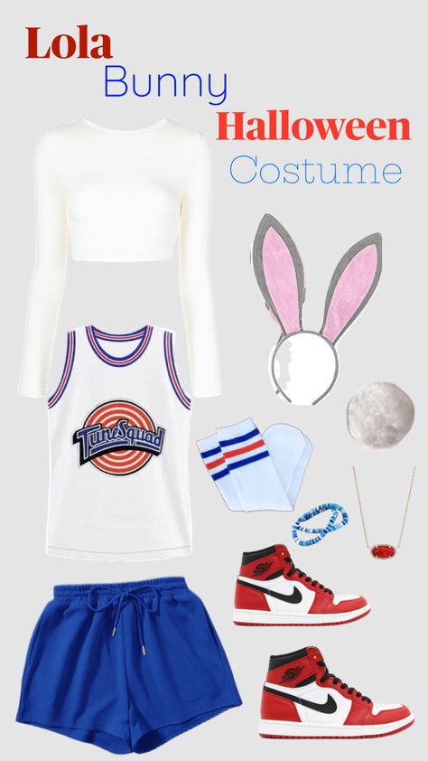 Lola Bunny Halloween Costume Inspo🏀💙💋#fyp #halloween #lolabunny Lola Bunny Halloween Costume, Lola Bunny Halloween, Lola Bunny Costume, Cute Halloween Outfits, Bunny Halloween, Cute Group Halloween Costumes, Bunny Halloween Costume, Matching Halloween Costumes