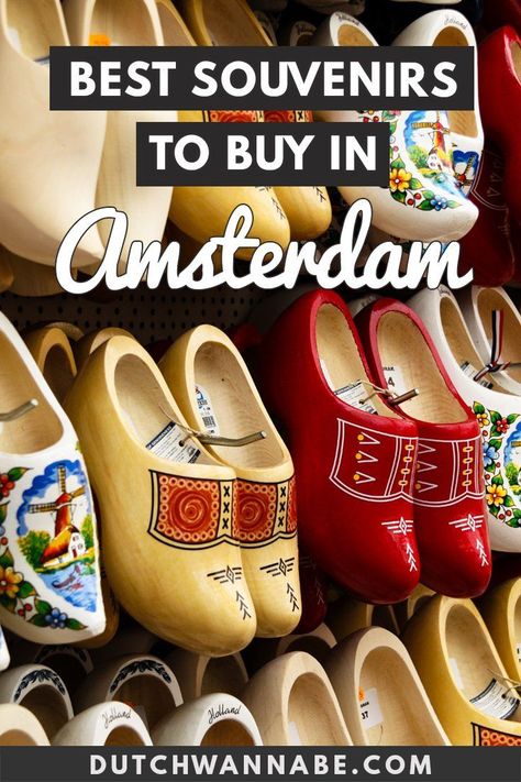 What to buy in Amsterdam: Your Guide to Amsterdam's Best Souvenirs. From clogs to cheese, tulip bulbs and stroopwafels, to Van Gogh merch collections and Delft Pottery. #Europetravel #Amsterdam #shopping via @dutchwannabe Amsterdam Honeymoon, Dutch Blitz, Amsterdam Market, Netherlands Trip, Amsterdam Souvenirs, Amsterdam Vacation, Amsterdam Trip, Viking Cruise, Amsterdam Itinerary