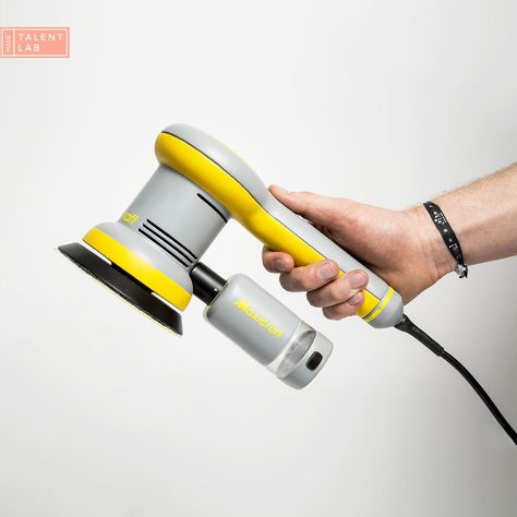 A powerful and ergonomic orbital sander.  WHA Electric Sander, Orbital Sander, Form Design, Design Student, Sanders, Industrial Design, Vacuum Cleaner, Design Ideas, Home Appliances