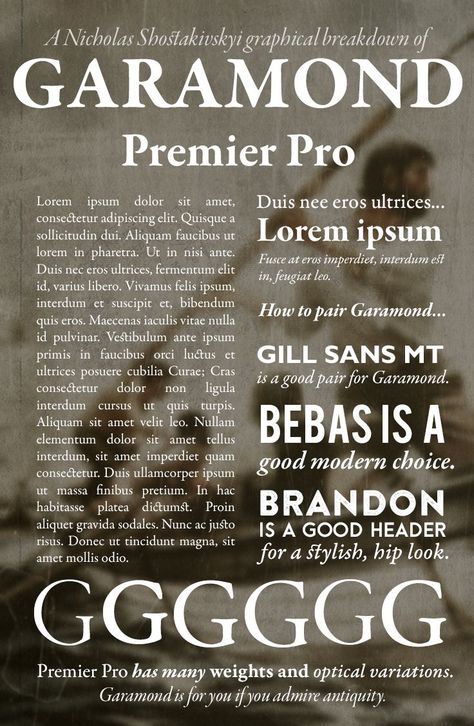 Garamond Premier Pro font pairing Kid Fonts Free, Elegant Fonts Free, Garamond Font, Book Infographic, Classy Man, Modern Fonts Free, Free Commercial Fonts, Minimalist Font, Luxury Font