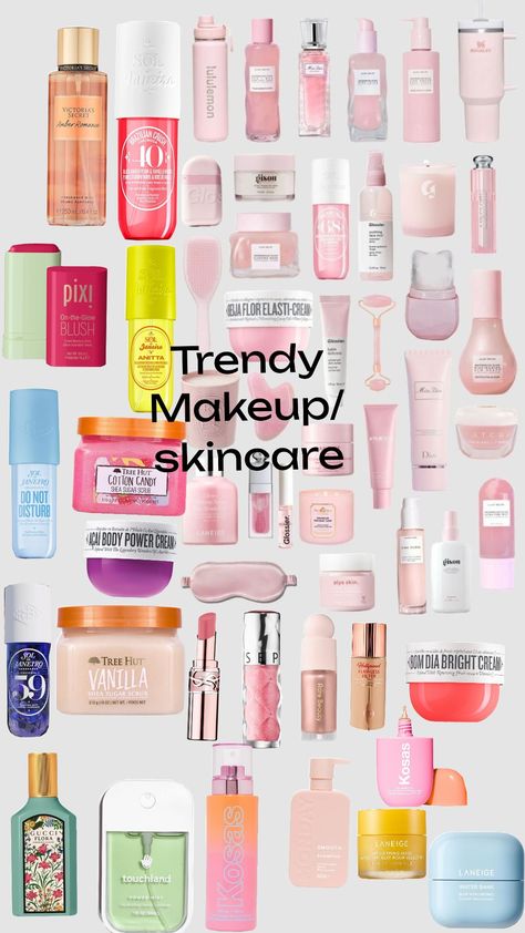 #makeup #skincare #soldejaneiro Trendy Skincare And Makeup, Preppy Makeup, Skincare Brands, Makeup Skin Care, Skin Makeup, Makeup Skincare, Sugar Scrub, Cotton Candy, Skin Care