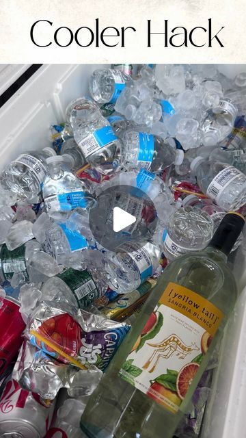 Kim Charon | Charcuterie & Things LLC on Instagram: "🚨 Cooler Hack Alert! 🚨  This hack just changed our lives! 💡 I can’t remember where I saw this so I can’t give the proper credit but you NEED to try this genius cooler trick (plus I really impressed my husband 💁🏻‍♀️)  	1.	Open the bottom of all your drink boxes. 	2.	Place the boxes in the cooler upside down. 	3.	Add ice over the boxes. 	4.	Pull the boxes up, and voila! All your drinks are perfectly distributed and chilled evenly! 🥤❄️  No more digging for your favorite drink! 🙌  SAVE and FOLLOW @charcuterie_n_things for more party tips!  #BBQHacks #CoolerTips #SummerVibes #LifeChanger #PartyPrep #charcuterieandthings" Water Trough Drink Cooler, Drinks Cooler Ideas Outdoor Parties, Ice Chest Organization, How To Keep Popsicles Frozen In A Cooler, Ice Chest Hacks, Party Cooler Ideas, Drink Cooler Ideas Outdoor Parties, Cooler Hacks, Cooler Tricks