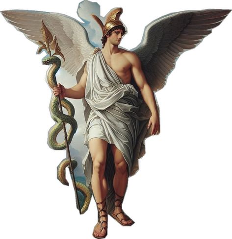 Hermes Mythology, Famous Art Paintings, Male Body Art, Egyptian Painting, Pagan Spirituality, Roman Gods, Pagan Art, Esoteric Art, Greek And Roman Mythology