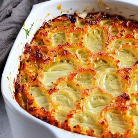 These onions are so good, guests were immediately hooked after the first taste Roast Onions, Onion Dishes Dinners, Oven Baked Onions, Onion Dish Recipes, Onion Recipes Baked, Baked Onion Casserole, Cooked Onions, Scalloped Onions, Fancy Dinner Recipes Fine Dining Vegetarian