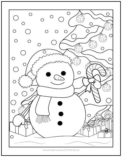 Snowman With Christmas Gifts Coloring Page | Print it Free Snowman Coloring, Snowman Coloring Pages, Monster Truck Coloring Pages, New Year Coloring Pages, Free Christmas Coloring Pages, Space Coloring Pages, A Coloring Page, Christmas Coloring Sheets, Preschool Coloring Pages