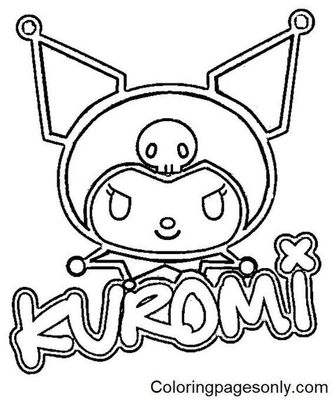 Sanrio Kuromi Coloring Page - Free Printable Coloring Pages Coloring pages #coloringpages Coloring p tropicalcoloringpages #craftykids #insertcoloringpage🌻 Kuromi Coloring Page, Hello Kitty Colouring Pages, Hello Kitty Printables, Hello Kitty Coloring, Mermaid Coloring Pages, Kitty Drawing, Princess Coloring Pages, Dinosaur Coloring Pages, Coloring Page Ideas