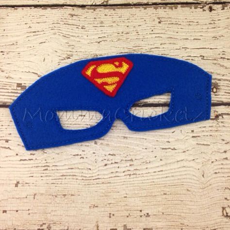 Superman mask Superman Mask, Felt Masks, Superhero Kids, Up Costume, Felt Mask, Nightmare Moon, Moon Princess, Paper Roll Crafts, Dressup Party