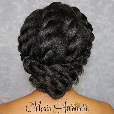 Elegant Twisted Updo For Black Hair Cabello Afro Natural, Black Wedding Hairstyles, Twisted Hair, Protective Hairstyles For Natural Hair, Twisted Updo, Pelo Afro, Natural Hair Updo, Braid Hair, Black Hairstyles