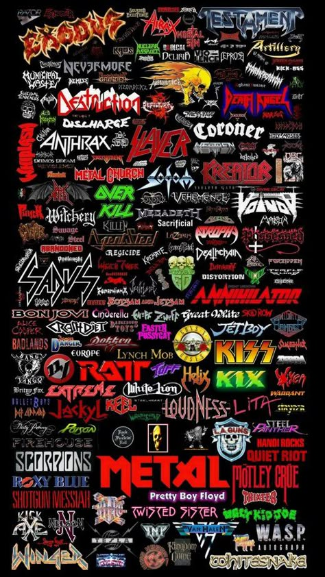 get schooled in hair metal! Heavy Metal Poster Design, Band Logos Rock, Rockband Logos, 80s Metal Bands, Arte Heavy Metal, Metal Band Logos, Hair Metal Bands, Fonts Dafont, I Have An Idea