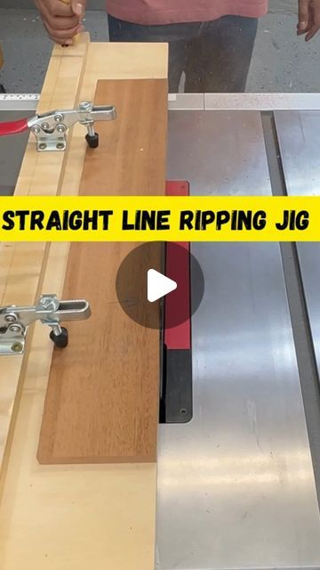 Table Saw Jigs Diy, Rigid Table Saw, Taper Jig, Small Table Saw, Woodworking Hacks, Table Saw Jigs, Plywood Table, Table Saws, Saw Tool