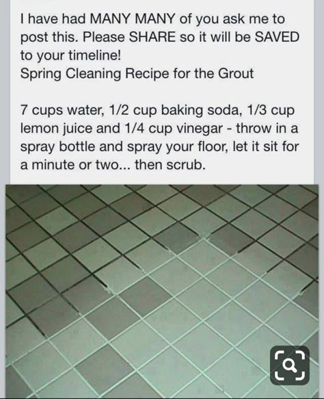 Grout Cleaning Diy, Easy Cleaning Hacks, Diy Cleaning Solution, Homemade Cleaning Solutions, Diy Home Cleaning, Bathroom Cleaning Hacks, Deep Cleaning Tips, Homemade Cleaning Products, Tile Grout