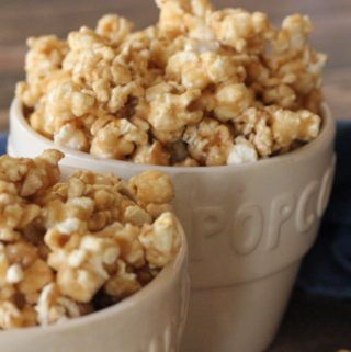 Crunchy Caramel Popcorn Homemade Caramel Popcorn, Crunchy Caramel, Pop Popcorn, Caramel Popcorn, Homemade Caramel, Cream Of Tartar, Baking Sheets, Corn Syrup, Gluten Free Vegetarian