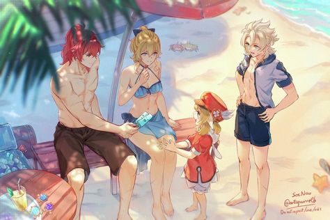 SocNau 🦉🦁⚡️❄️ | in my P3 phase on X: "Picnic at the beach 🏖 #GenshinImpact https://t.co/qU7P55WAt9" / X Picnic At The Beach, Anime Cat Boy, Beach Drawing, Cat Boys, Anime Cat, Art How, 2d Animation, Beach Picnic, Fire Emblem