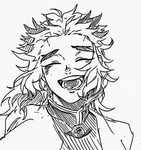 Rengoku kyojuro fanart icon Rengoku Kyoujurou Smile, Rengoku Kyoujurou Sketch, How To Draw Rengoku, Rengoku Drawing Sketch, Rengoku Kyoujurou Drawing, Rengoku Sketch, Kny Sketch, Renguko Kyoujurou, Rengoku Drawing