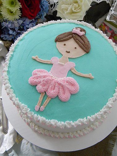 for Charis' 4th birthday                                                                                                                                                      More Ballet Birthday Cakes, Ballerina Birthday Cake, Ballet Cakes, Ballet Birthday Party, Dance Cakes, Ballet Birthday, Ballerina Cakes, Ballerina Birthday Parties, Ballerina Party