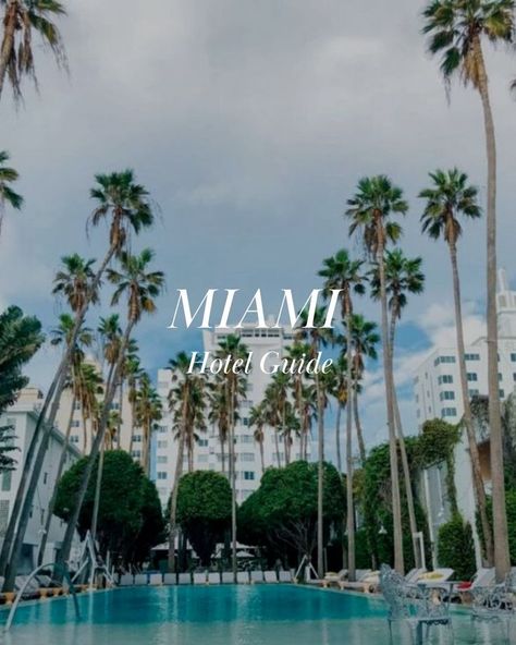 Hotel at Miami Beach with a pool, beds and palmtrees Miami Resorts, Miami Hotel, The One Hotel Miami, The Good Time Hotel Miami, Good Time Hotel Miami, Miami Resort, Best Hotels In Miami, The Goodtime Hotel Miami, Miami Beach Edition Hotel