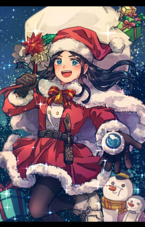 New Year Anime, Christmas Poses, Best Wallpaper Hd, New Year Art, Dragon Rpg, Christmas Wallpapers, Anime Christmas, Chibi Girl, Christmas Characters