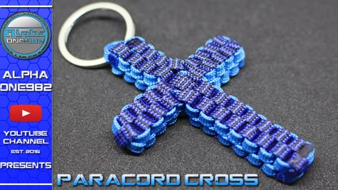 Paracord Harness Dogs Diy, Paracord Tutorial Step By Step, Palm Craft, Paracord Cross, Box Knot, Crown Knot, Crosses Diy, Macrame School, Paracord Projects Diy