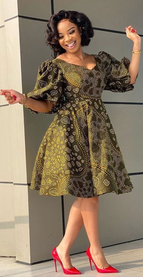 Serwaa Amihere, Ankara Short Gown Styles, Shweshwe Dresses, Short African Dresses, Best African Dresses, African Fashion Skirts, African Dresses Modern, Afrikaanse Mode, African Wear Dresses