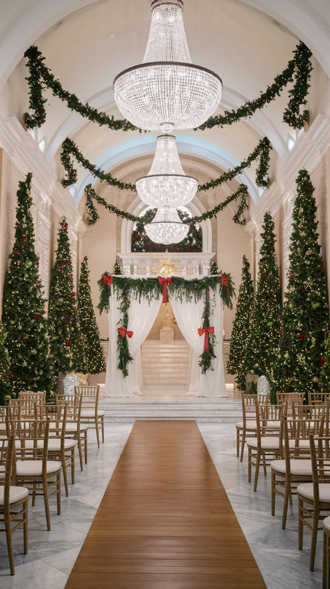 Christmas Venue, Wedding Core, Winter Christmas Wedding, Green Wedding Theme, Emerald Green Wedding Theme, Christmas Wedding Themes, Emerald Green Wedding, Elegant Winter Wedding, Green Themed Wedding