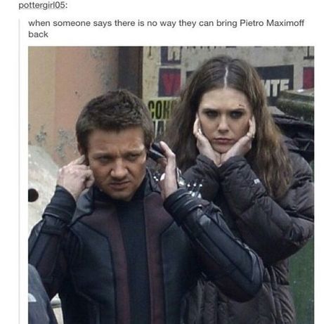 The Bet | Pietro x Reader - Chapter Four - Wattpad Elizabeth Olsen Film, Наташа Romanoff, Funny Marvel Memes, Pietro Maximoff, Dc Memes, Avengers Memes, Marvel Actors, Marvel 3, Marvel Jokes