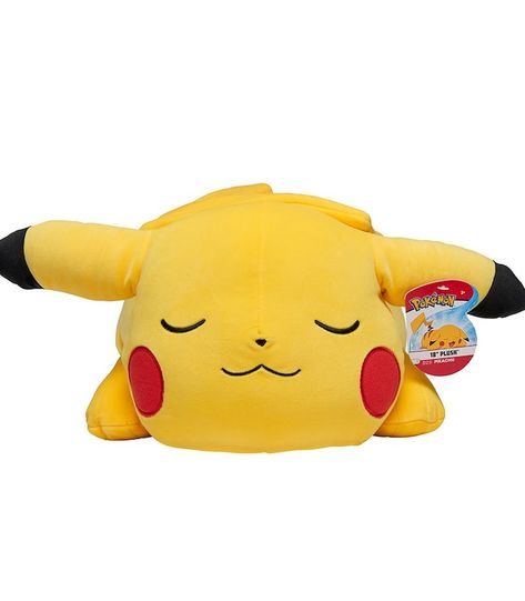 Pokemon 18" Sleeping Pikachu Plush | Target Australia Pikachu Sleeping, Pikachu Pillow, Pokemon Sleep, Sleeping Pose, Mouse Pokemon, Pikachu Pikachu, Pikachu Plush, Pokemon Collection, Pokemon Plush