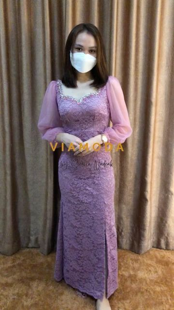 Model Dress Brokat Modern, Dress Kebaya Modern, Model Blouse Batik, Dress Brokat Modern, Model Dress Kebaya, Frock Models, Kebaya Modern Dress, Slow Respon, Dress Kebaya