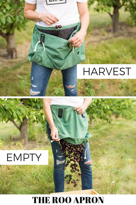 Diy Garden Gifts, Snap Thoughts, Harvest Apron, Shots Snap, Garden Apron, Local Fruit, Survival Gardening, Apron With Pockets, Gardening Apron