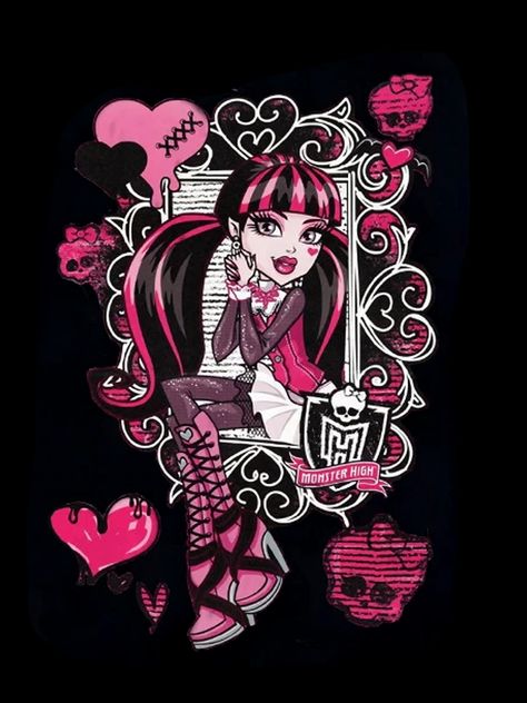 Monster High Draculaura Wallpaper, Pfp Alt, Girl Pfp Icon, Clothes Alt, Draculaura Monster High, Draculaura Aesthetic, Pink Goth, Cool Clothes, Monster High Pictures