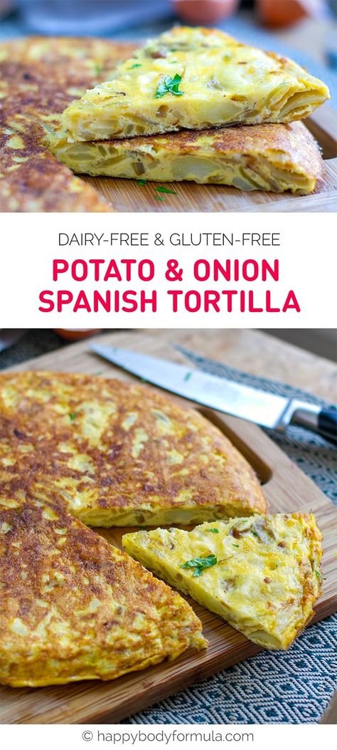 Spanish Frittata, Onion Omelette, Spanish Tortilla, Potato Frittata, Gluten Free Potatoes, Potato Onion, Paleo Breakfast, Gluten Free Breakfasts, Whole 30 Recipes