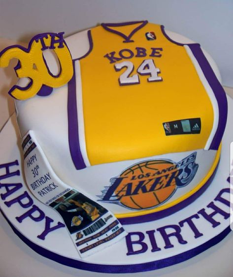 Kobe Bryant Birthday Cake, Kobe Year Cake, Lakers Cake Ideas, Kobe Cake, Kobe Bryant Birthday, Bday Surprise, Boy Cakes, 8 Birthday, Funny Birthday Cakes