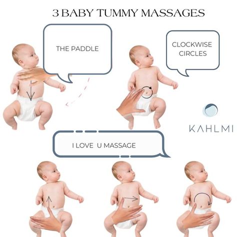 Kahlmi® on Instagram: "Belly massages are the best and most natural way to help baby digest food, absorb vital nutrients and relieve gas and constipation. Two times a day for 5 minutes each time is a great way to start a massage practice. Should baby not be completely ready or feeling cranky, wait 30 minutes and try again. ⠀⠀⠀⠀⠀⠀⠀⠀⠀ ⠀⠀⠀⠀⠀⠀⠀⠀⠀ #postpartumjourney #babies #newdad #positiveparenting #skintoskin #attachmentparenting #mindfulmama #zenmama #babymassage #infantmassage #productlaunch #ne Baby Belly Massage For Gas, Baby Massage For Constipation, Baby Massage For Gas, Baby Routines, Constipated Baby, Relieve Gas, Baby Routine, Baby Food Ideas, Tummy Ache