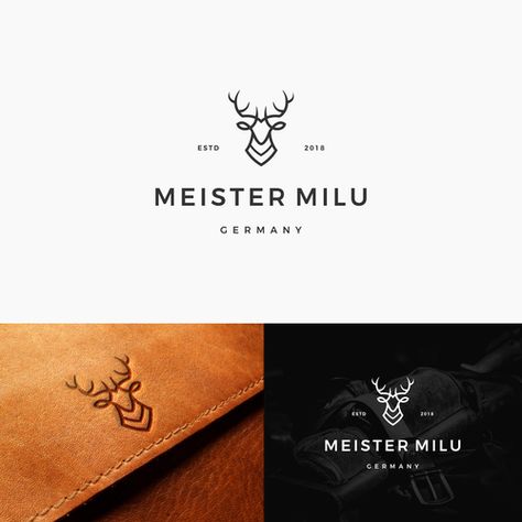 Looking for a logo: we are selling handcrafted, modern high-quality leather goods | Logo design contest | 99designs Leather Branding Design, Logo For Leather Brand, Leather Logo Ideas, Leather Logo Design, Leather Brand Logo, Leather Branding, Bus Ideas, Logo Design Mockup, Brand Name Bags