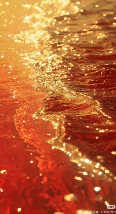 Amber Gold Aesthetic, Deep Gold Aesthetic, Orange Gold Aesthetic, Red Water Aesthetic, Red Sun Aesthetic, Color Asethic, Red And Gold Background, Orange Water, Gold And Orange