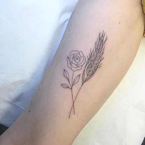 Elephant Thigh Tattoo, Geometric Rose Tattoo, Bread And Roses, Tattoo 2023, Red Rose Tattoo, Roses Tattoo, Red Ink Tattoos, Healing Tattoo, Crown Tattoo