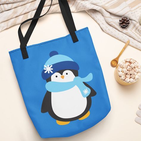 Cute Winter Penguin SVG Penguin Silhouette, Free Winter Svgs, Free Svg Files For Cricut Christmas Snowman, Penguin Cricut Svg, Layered Snowman Svg, Holiday Sweater Party, Blank Tote Bag, Valentine Doodle, Penguin Crafts