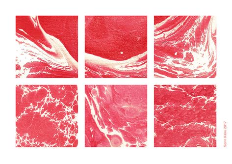 Marbling &Meat on Behance Marbled Meat, Nice To Meat You, Meat Art, Girly Wall Art, 로고 디자인, Food Illustrations, Textile Prints, Branding Design Logo, Art Sketchbook