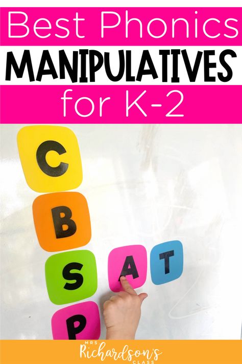 Enhance your students' literacy skills with phonics manipulatives and reading tools! This blog post is packed with engaging reading tools to support phonological awareness for kindergarten, first grade, and second grade learners. Discover the benefits of using literacy manipulatives and help your students develop strong reading skills in kindergarten, first, and second grade. Science Of Reading Manipulatives, Phonics Manipulatives, Literacy Manipulatives, Reading Manipulatives, Second Grade Phonics, Second Grade Classroom, Reading Tools, Phonics Chart, Blends Activities