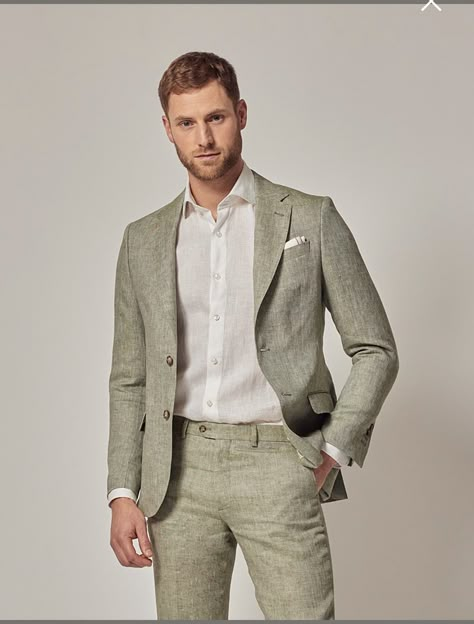 Mens Outdoor Wedding Attire, Linen Wedding Suit, Mens Formal Outfits, Summer Wedding Suits, Groom And Groomsmen Suits, Summer Suits Men, Italian Suit, Mens Summer Outfits, Outfits Stylish