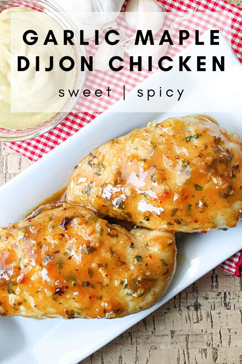 Crunchy Maple Dijon Chicken, Baked Crunchy Maple Dijon Chicken, Maple Dijon Marinade, Maple Butter Chicken, Chicken Maple Syrup Dijon Mustard, Maple Dijon Chicken Crockpot, Maple Dijon Chicken Sheet Pan, Easy Baked Honey Dijon Chicken, Maple Dijon Chicken Thighs