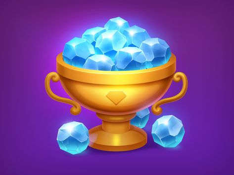 Gem Icon trophy cup icon diamond shop illustration game gem sapphire stone ruby Crystal Gem Character Design, Gem Logo Design Ideas, Gem Cups, Gem Logo, Game Gem, Cup Games, Trophy Cup, Game Gui, Casual Art