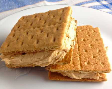 Graham Cracker Sandwiches Recipe Cracker Sandwiches, Best No Bake Cookies, Chocolate Coconut Cookies, Pumpkin Fluff, Easy No Bake Cookies, Homemade Buttercream Frosting, Recipes Pumpkin, Baking Recipes Cookies, Peanut Butter Frosting