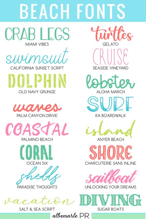 Beach Fonts for Commercial Use Ocean Font Lettering, Beachy Fonts Free, Best Fonts For Signs, Beach Fonts Free, Beach Font Canva, Summer Canva Fonts, Cool Handwriting Styles, Beachy Canva Fonts, Beach Fonts Alphabet