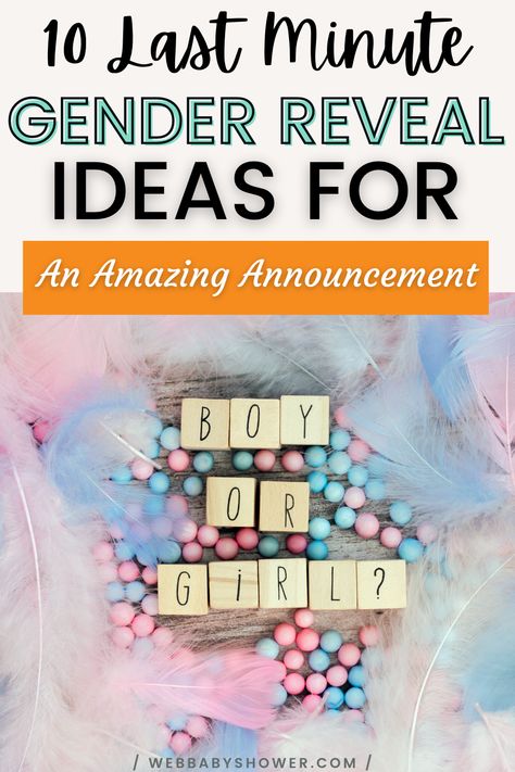 Small Gender Reveal Ideas For Family, Friend Gender Reveal Ideas, Embryo Gender Reveal Ideas, Gender Reveal With Friends, Fast Gender Reveal Ideas, Simple But Cute Gender Reveal Ideas, Gender Reveal To Coworkers, Simple Gender Reveal Announcement, Trick Gender Reveal Ideas