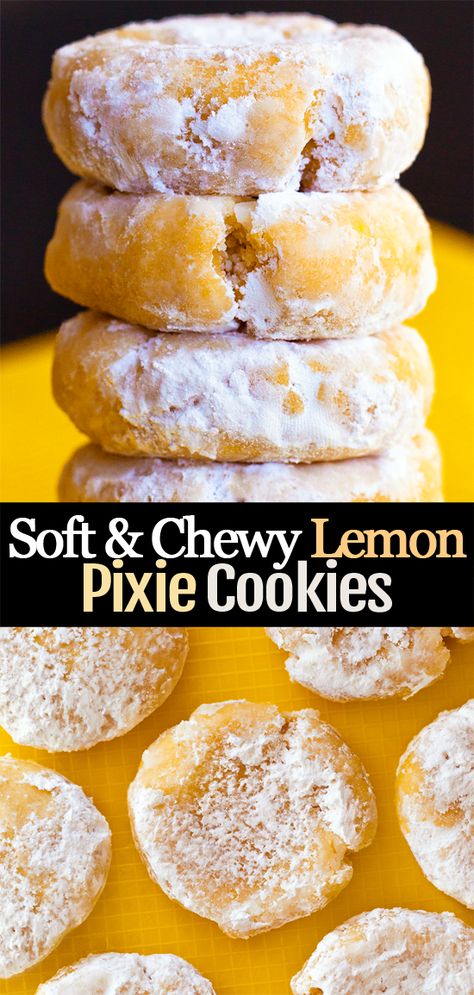 Pixie Cookies, 1000 Calorie, Chocolate Covered Katie, Lemon Cookies Recipes, Almond Flour Recipes, Gluten Free Sweets, Lemon Cookies, Gluten Free Recipes Easy, Lemon Desserts