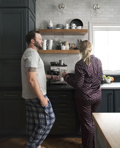 Our Kitchen One Year Later Diy Kitchen Cart, Room For Tuesday, Shiplap Backsplash, One Year Later, Spice Drawer, Faux Shiplap, Kitchen Remodel Design, First Kitchen, Work Diy