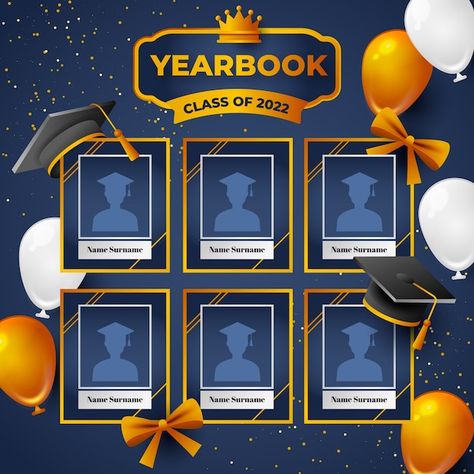 Class Layout, Bg Images, Yearbook Template, Yearbook Class, Vector Gradient, Class Of 2022, Yearbook, Vector Photo, Graduation Party