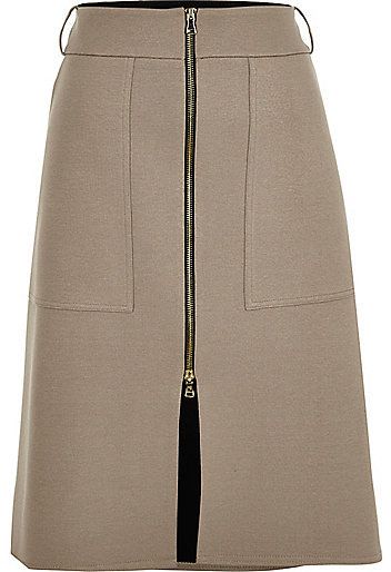 Fall Skirt With Side Zipper, Elegant Skirt With Side Zipper, Elegant Black Skirt With Side Zipper, Elegant Knee-length Skirt With Zipper Closure, Luxury Black Skirt With Zipper Closure, Split Front Skirt, Formal Skirts, Styling Skirts, Aline Skirt