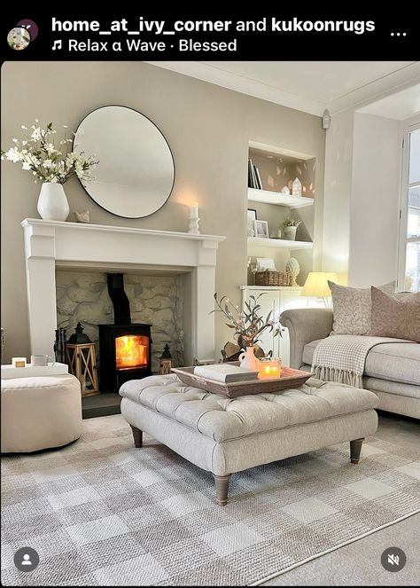 Checkered Living Room, Stairway Gallery, Lounge Room Styling, Area Rugs For Bedroom, Cream Living Rooms, Landing Area, Dining Room Floor, Beige Living Rooms, Cosy Living