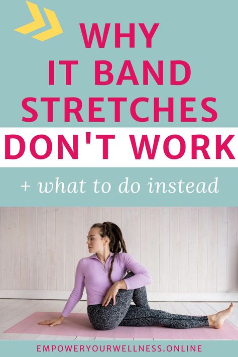 Itb Band Syndrome, Itb Stretches, Iliotibial Band Stretches, Stretches For Knees, Tight It Band, Iliotibial Band, Bursitis Hip, Band Stretches, It Band Stretches